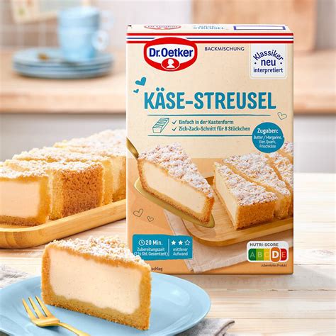 Preisvergleich der alten und neuen Dr. Oetker Käse-Streusel-Backmischung