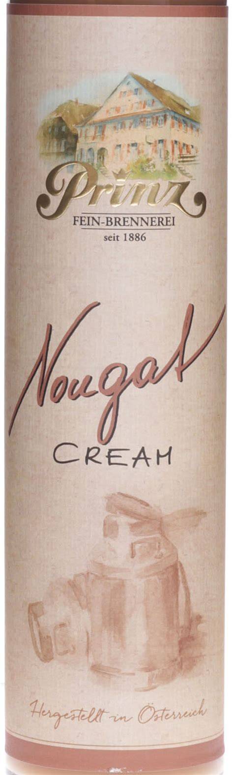 Prinz Nougat Cream Flasche und Herstellungsszene
