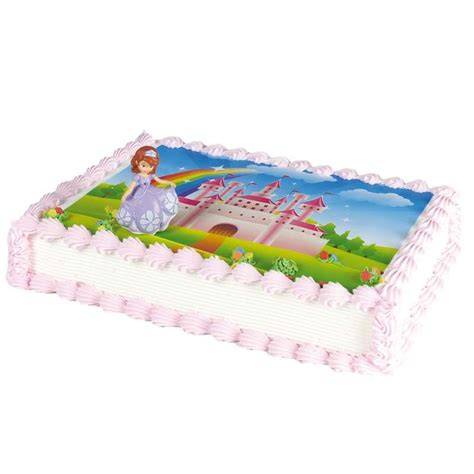 Prinzessin Sofia Torte, märchenhafte Motivtorte in Lila und Rosa
