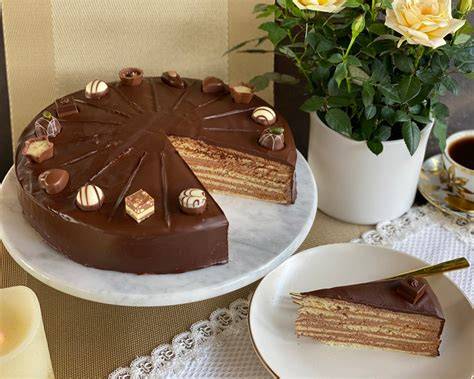 Prinzregenten-Torte Schichten und Pralinen