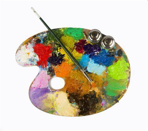 Prisma Glasuren Palette und Pinsel