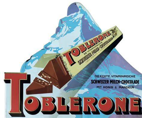 Prismatische Dreiecksform der Toblerone mit Matterhorn-Anmutung
