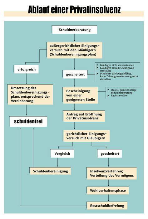 Privatinsolvenz Ablauf Infografik