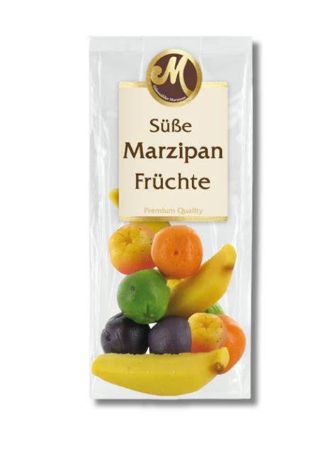 Produktübersicht: Kugeln, Zaubersticks und Marzipanfrüchte