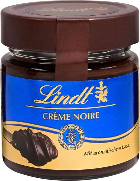 Produktetikett Lindt Brotaufstrich Noir