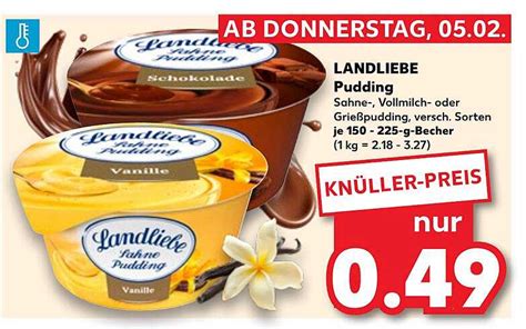 Produktetikett von Landliebe Pudding
