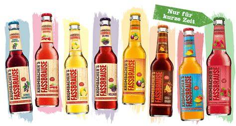 Produktflaschen Krombacher Fassbrause ohne Zucker