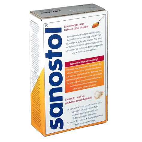 Produktfoto: Sanostol ohne Zuckerzusatz 460 ml mit Messlöffel