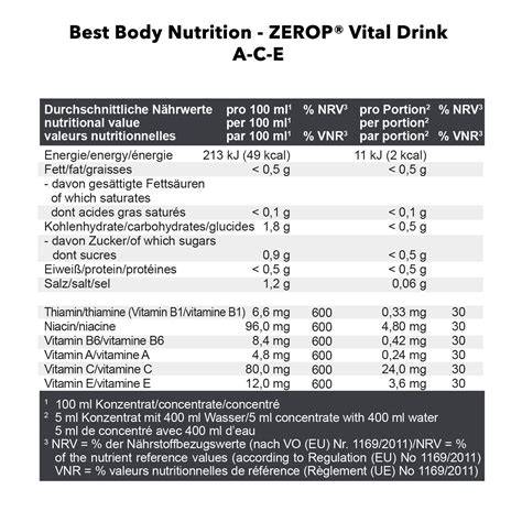Produktfoto: Vital1 Drink ZEROP® und fertige Mischung
