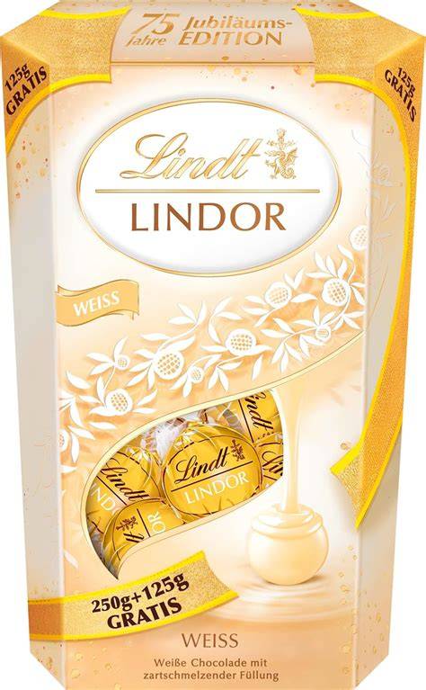 Produktfoto LINDOR weiße Schokolade Pralinen