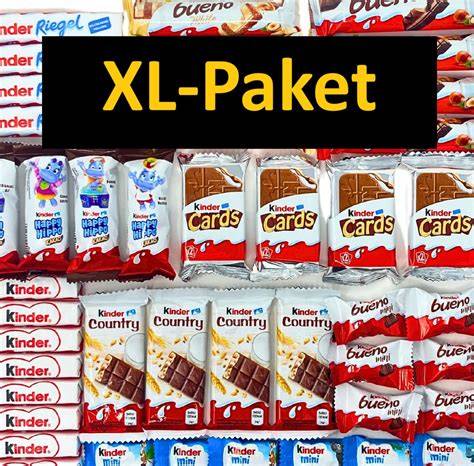 Produktkollage: Kinder Schokolade, Kinder Riegel, Schoko-Bons, Bueno, Country, Happy Hippo