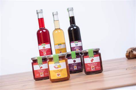 Produktlandschaft: Regio-Obst, Kräuter, Sirupe, Essige und Fruchtaufstriche