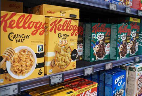 Produktreihe W.K. Kellogg im Supermarkt