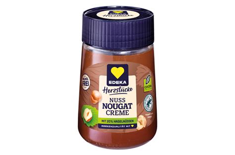 Produktverpackung Edeka Herzstücke Nuss Nougat Creme