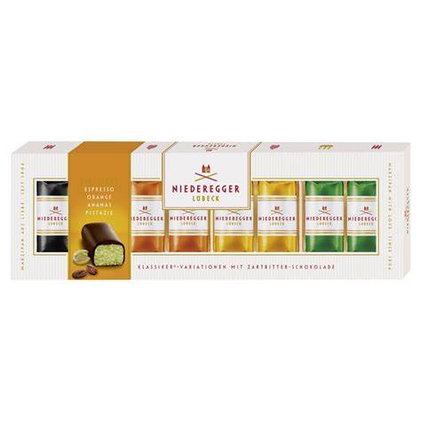 Produktvielfalt Niederegger: Pralinen, Marzipan, Nougat und saisonale Spezialitäten