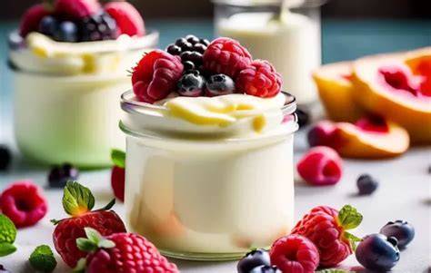 Prosecco-Mousse mit fruchtigem Topping