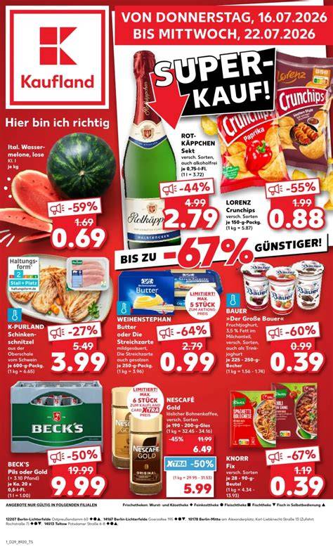 Prospekt-Seite mit Kaufland Angeboten