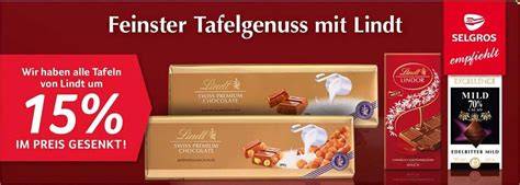 Prospektseite mit Lindt Angebot