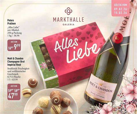 Prospektseiten mit Pralinen-Angeboten