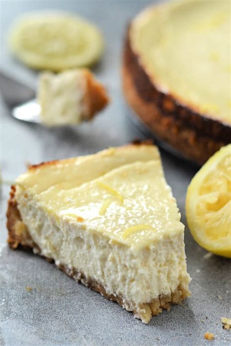 Protein Lemon Cheesecake mit Keksboden