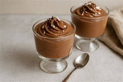 Protein Mousse Zutaten: Seidentofu, Proteinpulver, Kakao