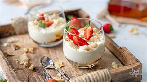 Protein-Eis im Glas