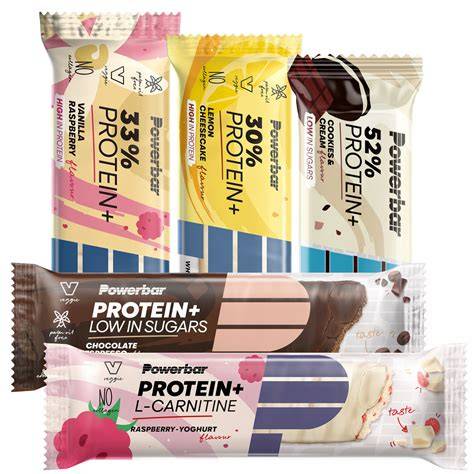 Proteinriegel und Mini-Schokoportionspackungen