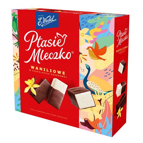 Ptasie Mleczko von Wedel - typische Verpackung und Baisermasse