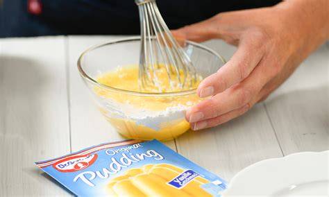 Pudding kochen im Topf