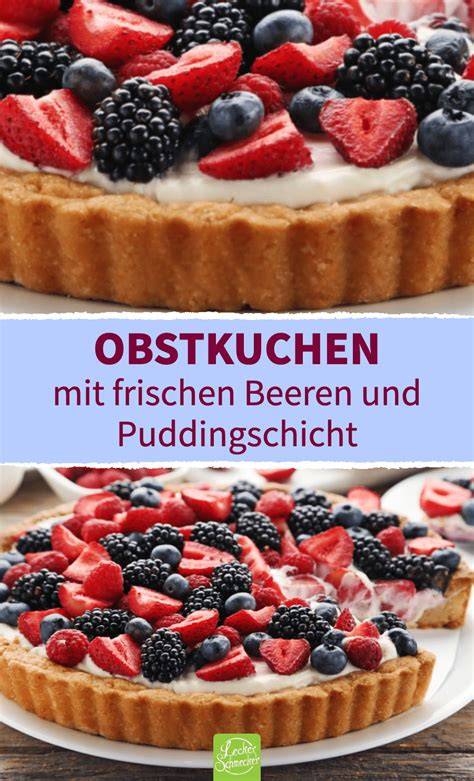 Pudding mit frischen Beeren und Karamellkruste