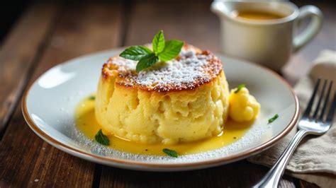 Pudding und Butter nebeneinander, Temperatur hervorheben