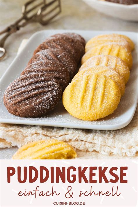 Puddingkekse mit Puderzucker