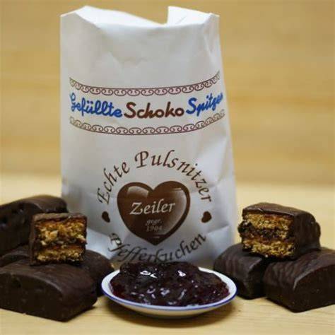 Pulsnitzer Spitzen mit Nougat und Schokoladenglasur