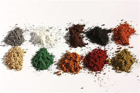 Pulverfarben: natürliche Farben und Einsatzbereiche