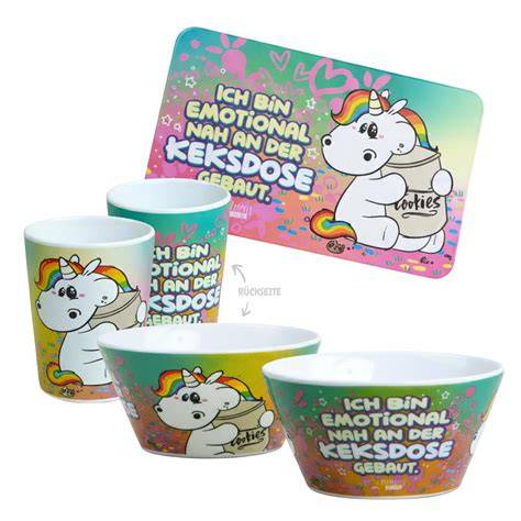 Pummeleinhorn Merchandise: Keksdose und Fanartikel