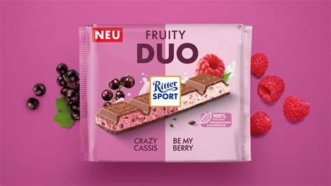 Quadratisches Schneide-Layout der Ritter Sport Tafeln im Überblick