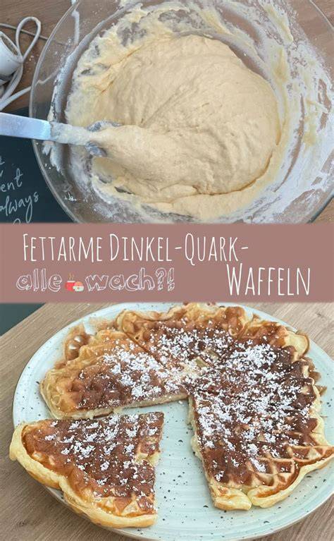 Quark und Zutaten für fettarme Waffeln
