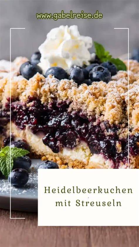 Quark-Öl-Teig mit Heidelbeeren und Butterstreuseln - knusprig und saftig