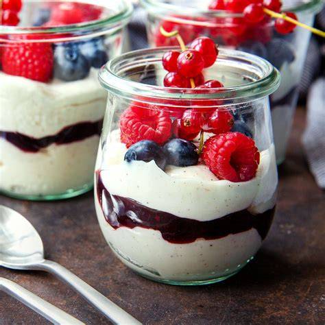 Quark-Creme mit Beeren