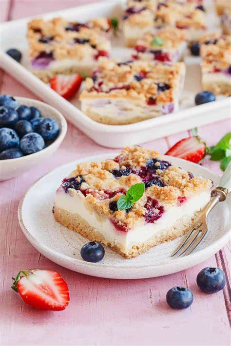 Quark-Haferkuchen mit Beeren