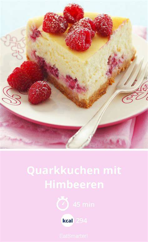 Quarkkuchen mit Himbeeren