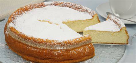 Quarkkuchen ohne Ei aufgeschnitten