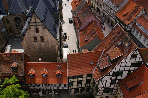 Quedlinburg Altstadt aus der Vogelperspektive