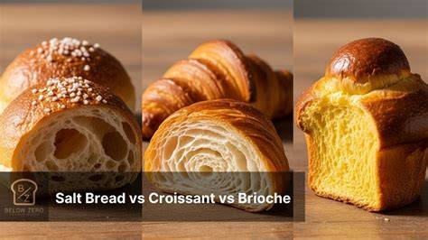 Querschnitt: brioche feuilletée vs. klassisches Croissant