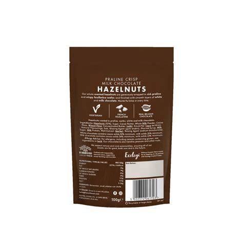 Querschnitt durch Bambina: Butterkaramell, Haselnüsse, Milchschokolade
