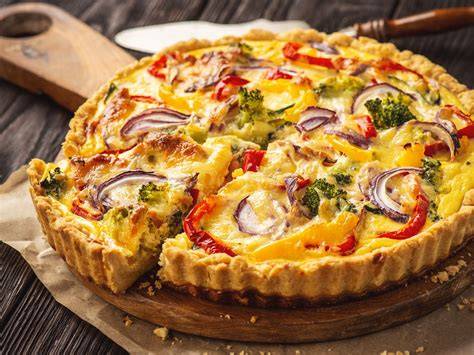 Quiche-Varianten mit Speck und Gemüse