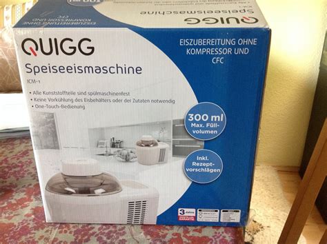 Quigg Eismaschine Aufbau und Teile