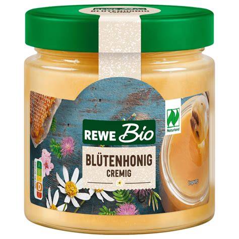 REWE Bio Honig im Vergleich zu konventionellen Produkten im Supermarktregal