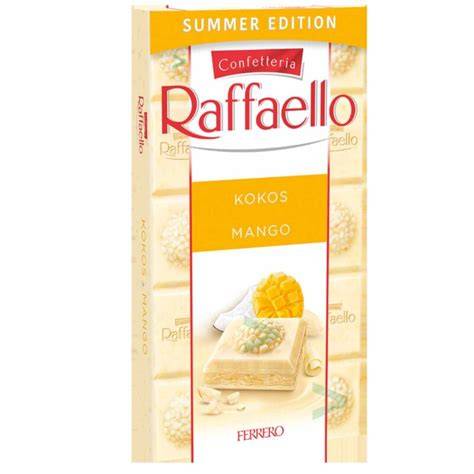Raffaello Tafel in weißer Außenverpackung und silberner Innenfolie