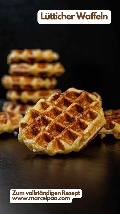 Rechteckige Lütticher Waffeln frisch gebacken